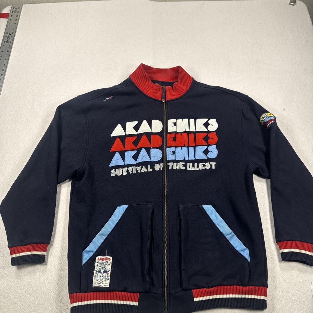 Vintage Akademiks Y2K Full Zip Fleece Jacket Men's Size 2XL